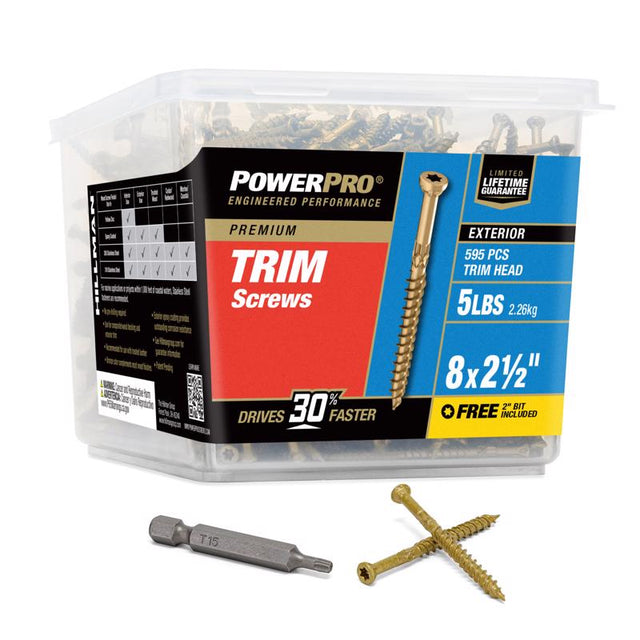 TRIM SCREW PP #8X2.5" 5#