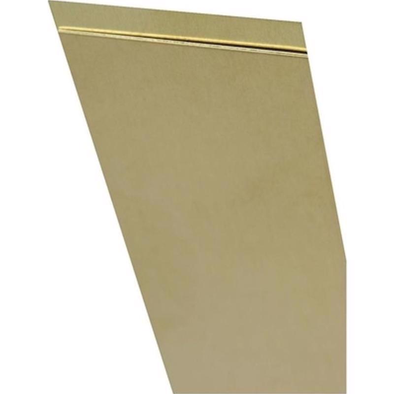 K&S 0.064 in. X 1/2 in. W X 12 in. L Mill Brass Metal Strip