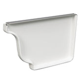 GUTTER END CAP R WHT 6"