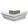 GTTR OUTSD CORNER 6" WHT