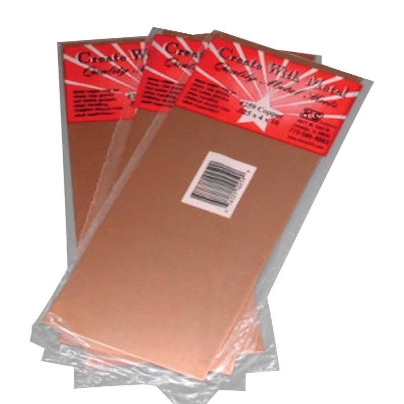 K&S 0.025 in. X 4 in. W X 10 in. L Copper Plain Sheet Metal