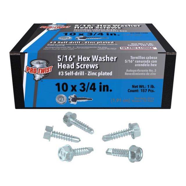 SCREW HEXWSHR 10X3/4" 1#