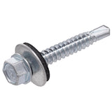 Grip-Rite Pro-Twist No. 12 Sizes X 1-1/2 in. L Hex Hex Head Screws w/Washers 5 lb