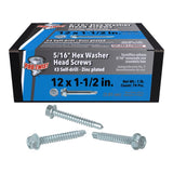 SCREW HEXWSHR 12X1.5" 1#