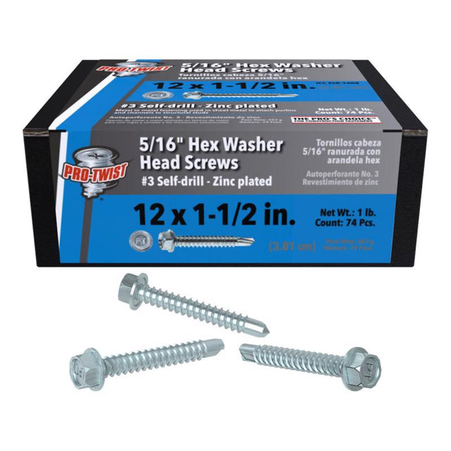 SCREW HEXWSHR 12X1.5" 1#