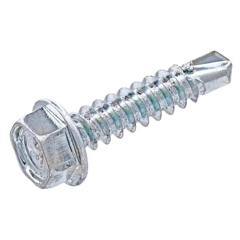 Grip-Rite Pro-Twist No. 8 Sizes X 3/4 in. L Hex Hex Washer Head Sheet Metal Screws