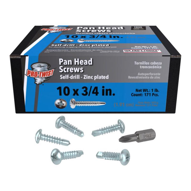 SCREW SD PAN 10X3/4" 1#
