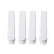North States White Plastic Door and Window Ledge Lock 4 pk