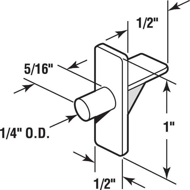 Prime-Line Brown Plastic Shelf Support Peg 1 in. L 5 lb