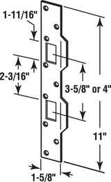Prime-Line 11 in. H X 1.625 in. L Brass-Plated Steel Maximum Security Combination Strike
