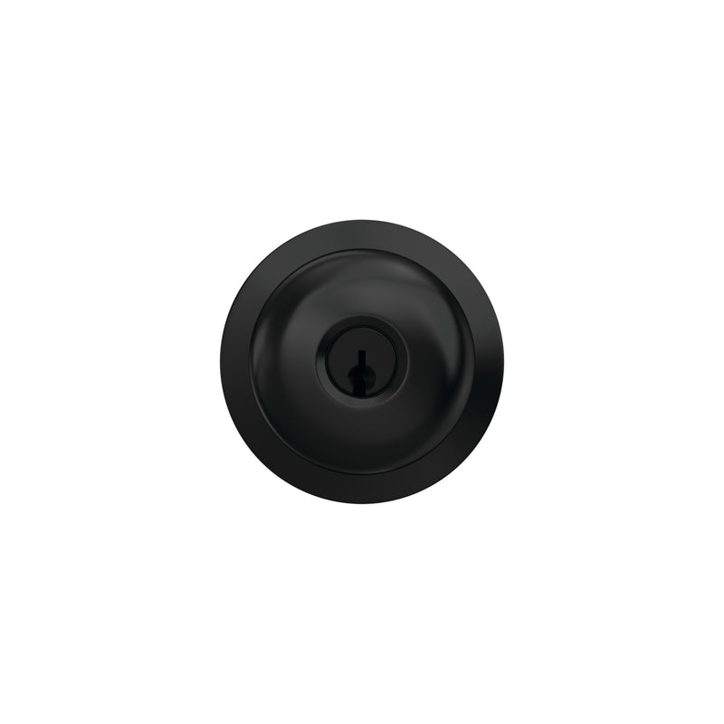 Schlage F-Series Plymouth Matte Black Entry Knobs Right or Left Handed