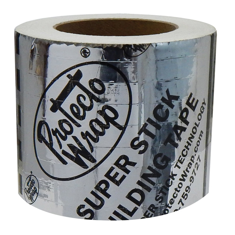 Protecto Wrap Super Stick 4 in. W X 75 ft. L Synthetic Flashing Tape Black