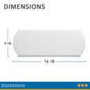 HILLMAN White Wood Paintable Address Plate