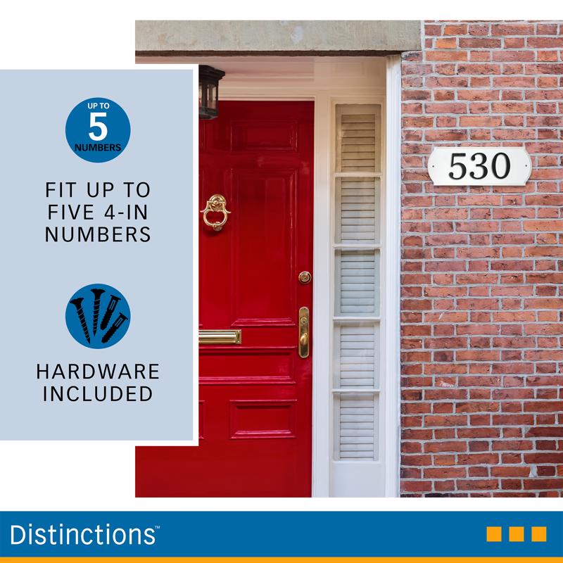 HILLMAN White Wood Paintable Address Plate