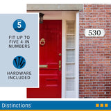 HILLMAN White Wood Paintable Address Plate