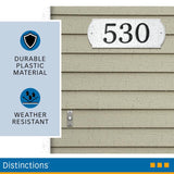 HILLMAN White Wood Paintable Address Plate