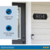 HILLMAN White Wood Paintable Address Plate