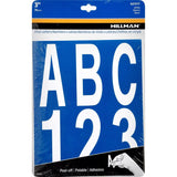 LETTER&NUMBER SET WHT 3"