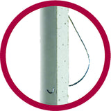 Monkey Hook Flush-Mount Galvanized Silver Picture Hanger 10 lb 4 pk