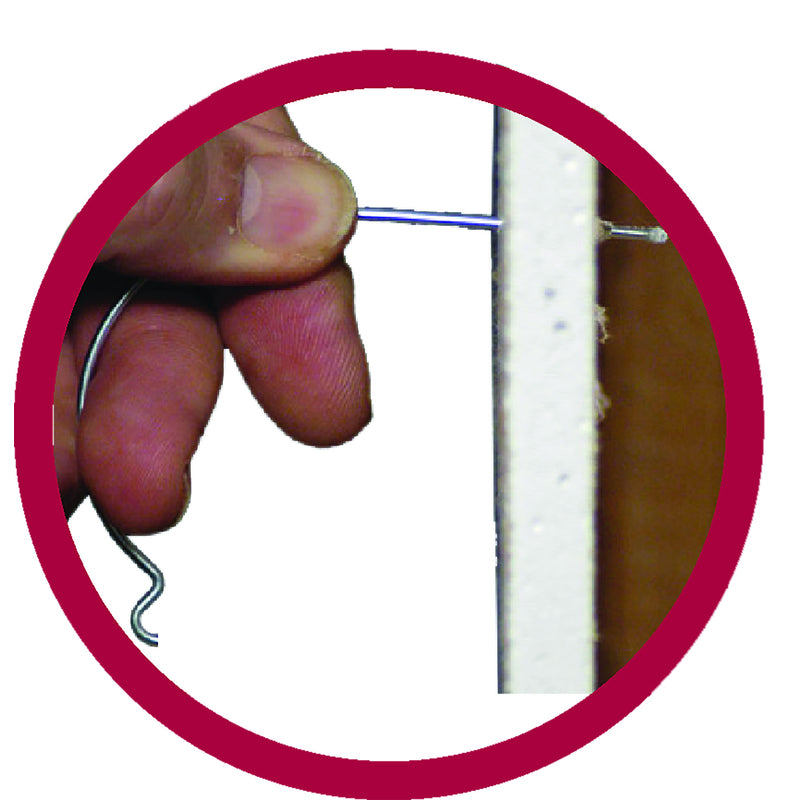 Monkey Hook Flush-Mount Galvanized Silver Picture Hanger 10 lb 4 pk