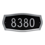 HILLMAN Distinctions Black Die-Cast Zinc Heritage Address Plate
