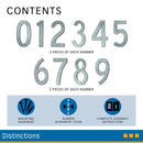 HILLMAN Distinctions Black Die-Cast Zinc Heritage Address Plate