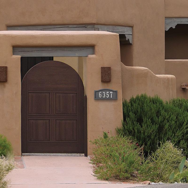 HILLMAN Distinctions Brushed Nickel Die-Cast Zinc Rectangle Address Plate