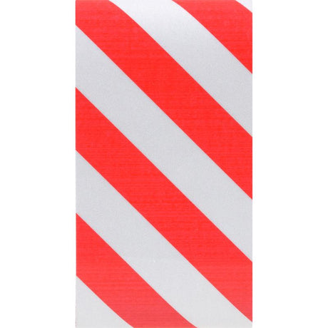 HILLMAN 2 in. W X 24 in. L Red/Silver Reflective Safety Tape 1 pk