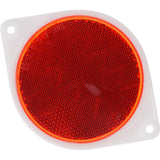 HILLMAN 3 in. Round Red Reflectors 2 pk