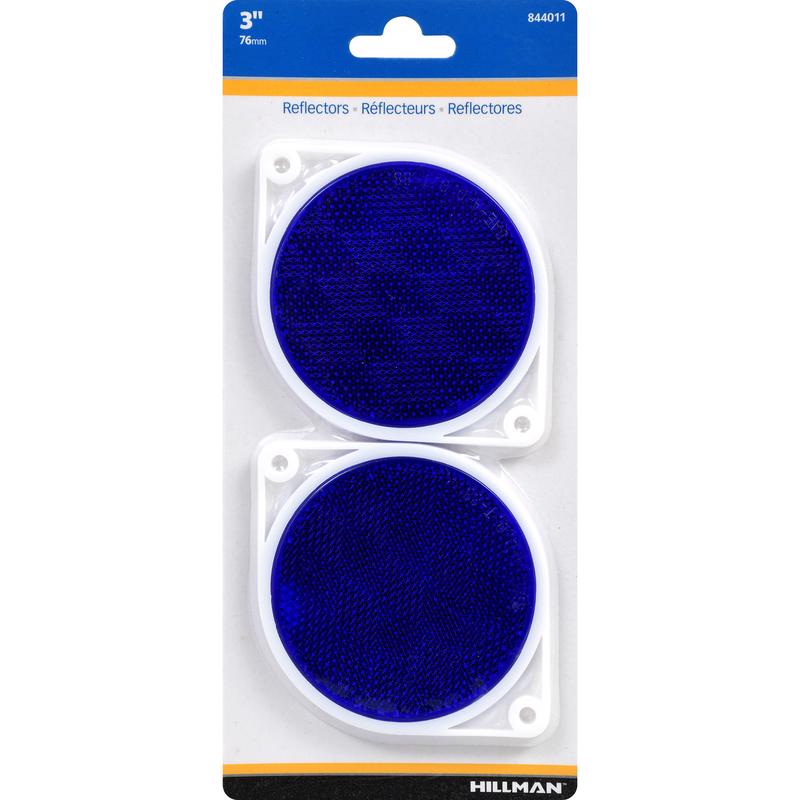 REFLECTORS BLUE 3" 2PK