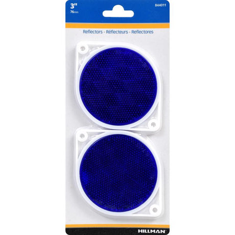 REFLECTORS BLUE 3" 2PK