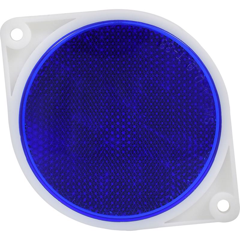 HILLMAN 3 in. Round Blue Reflectors 2 pk