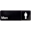 RESTROOM SIGN MEN 3"X9"