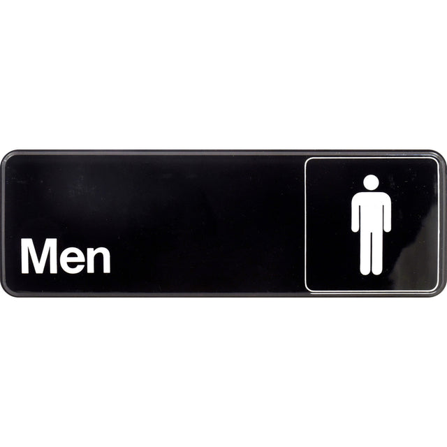 RESTROOM SIGN MEN 3"X9"