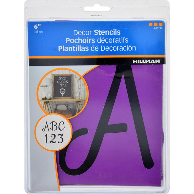 STENCIL SET DECR 6" 38PK