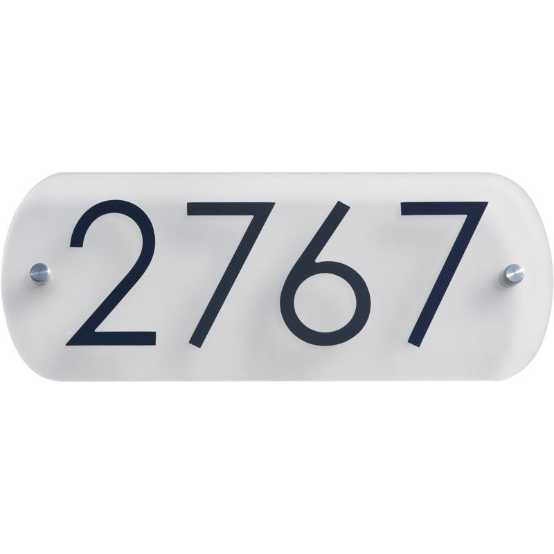 HILLMAN White Plastic Rectangle Modern Address Kit