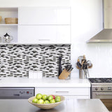 Smart Tiles 9.1 in. W X 10.2 in. L Mosaic Vinyl Adhesive Wall Tile 4 pc