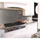 Smart Tiles 8.38 in. W X 11.56 in. L Gray Mosaic Vinyl Adhesive Wall Tile 4 pc