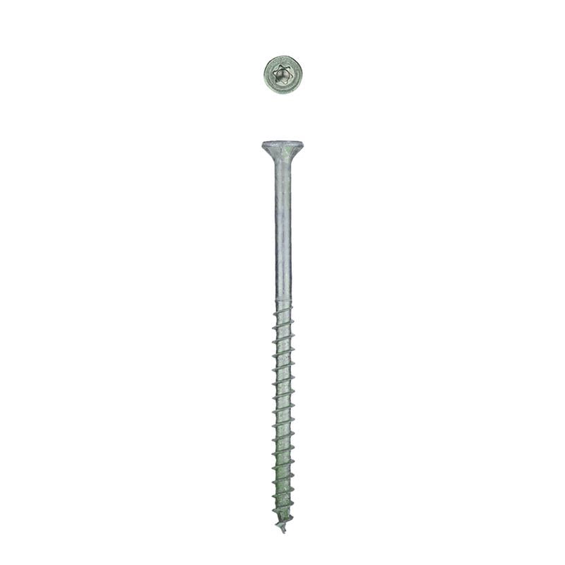 SPAX No. 14 in. X 4 in. L Gray Star Flat Head Deck Screws 8 pk