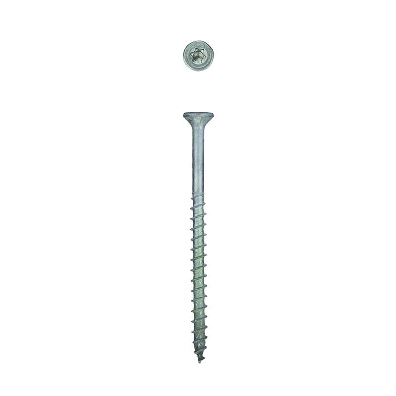 SPAX No. 14 in. X 3-1/2 in. L Gray Star Flat Head Deck Screws 10 pk