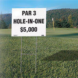 HILLMAN 0.14 in. D X 17.25 in. H Galvanized Silver Metal H-Bracket Sign Stake