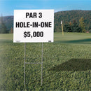 HILLMAN 0.14 in. D X 17.25 in. H Galvanized Silver Metal H-Bracket Sign Stake