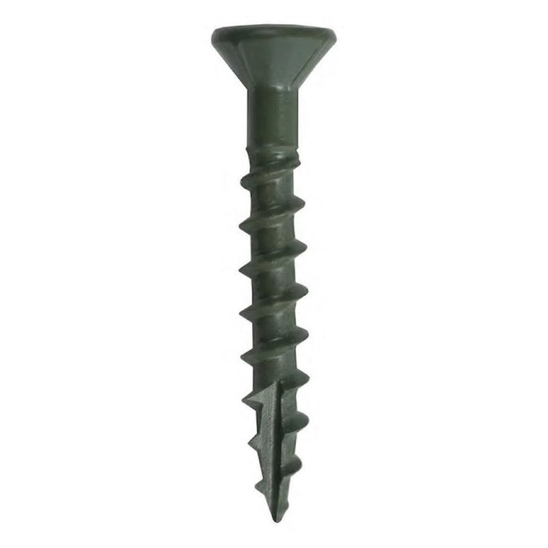 Grip-Rite PrimeGuard Plus No. 10 wire X 3-1/2 in. L Green Star Bugle Head Deck Screws 1 lb 53 pk