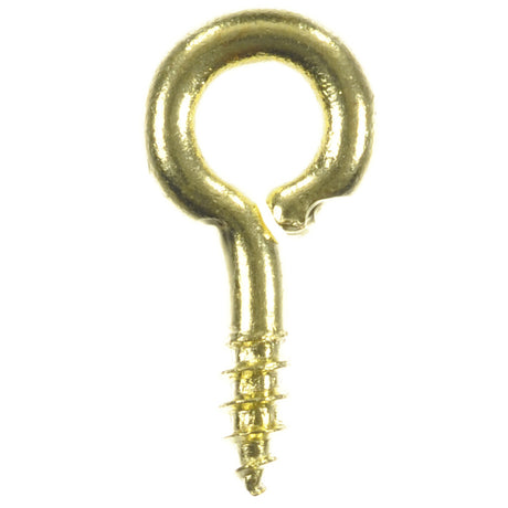 Ace 3/32 in. D X 5/8 in. L Polished Brass Screw Eye 7 lb. cap. 7 pk