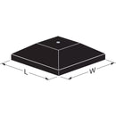 Simpson Strong-Tie Outdoor Accents 6 in. W X 6 ft. L Black Plastic Post Cap