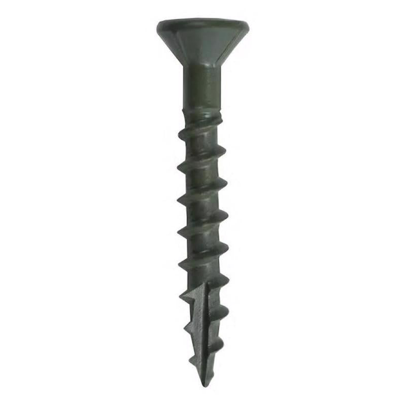 Grip-Rite PrimeGuard Plus No. 8 wire X 1-5/8 in. L Green Star Flat Head Deck Screws 25 lb