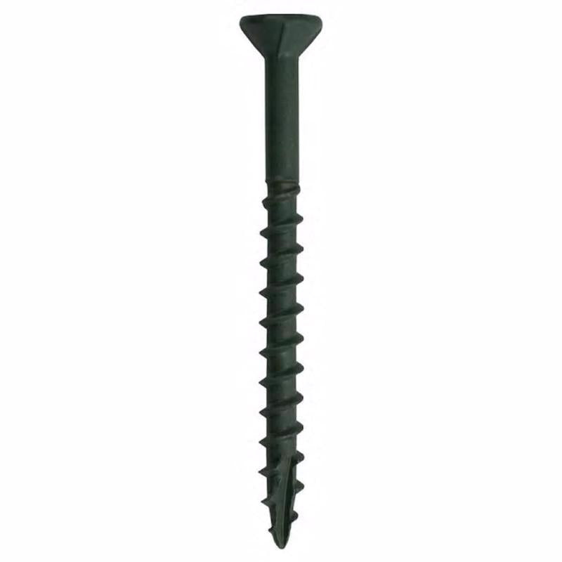 Grip-Rite PrimeGuard Plus No. 9 wire X 2 in. L Green Star Flat Head Deck Screws 25 lb