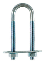 Hampton 1/4 in. X 3/4 in. W X 2-3/4 in. L Coarse Zinc-Plated Steel U-Bolt