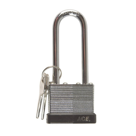 Ace 1.313 in. H X 1-9/16 in. W X 1-1/2 in. L Steel Double Locking Padlock Keyed Alike