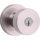 Kwikset SmartKey Pismo Satin Nickel Entry Knobs KW1 1-3/4 in.